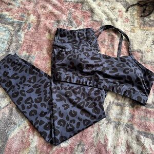 NWOT Leopard print women’s workout set